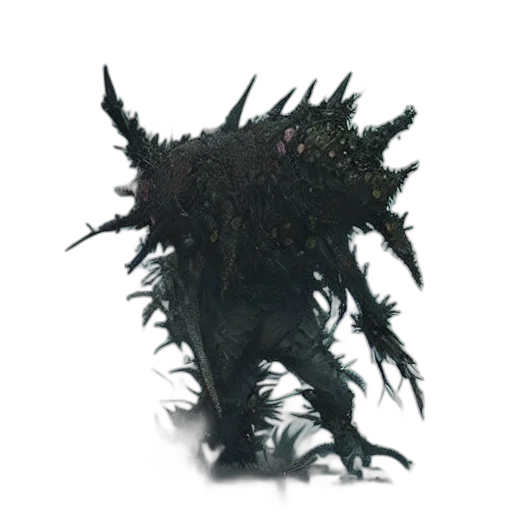 creature, dragon, animal, hair, concept art, 3d render, fantasy art, dark transparent PNG cut-out