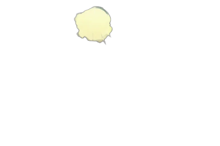 hat, hair, staff, creature transparent PNG cut-out
