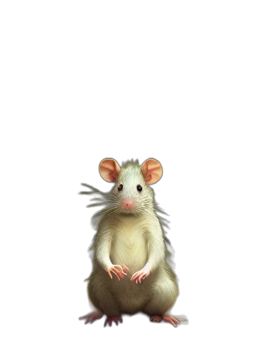 animal, creature, hat, staff, 3d render, photorealistic, concept art, cartoon transparent PNG cut-out