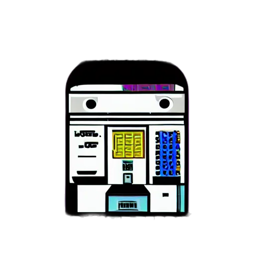 robot, pixel art, vaporwave, 3d render transparent PNG cut-out
