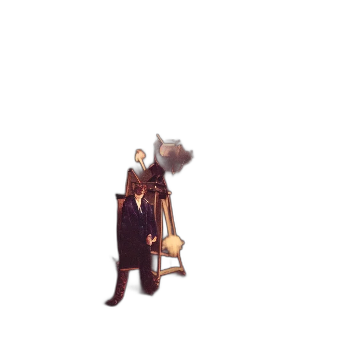 staff, robot, creature, animal, concept art, pixel art, 3d render, photorealistic transparent PNG cut-out