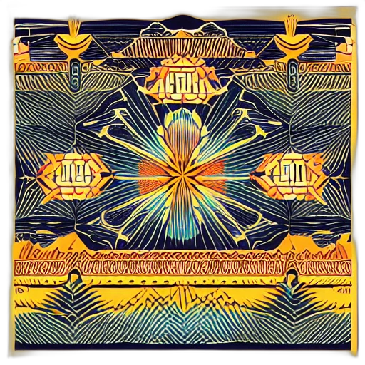golden, symmetry, festival, set transparent PNG cut-out