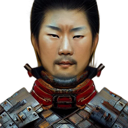 face, robot, staff, mask, photorealistic, concept art, cyberpunk, fantasy art transparent PNG cut-out