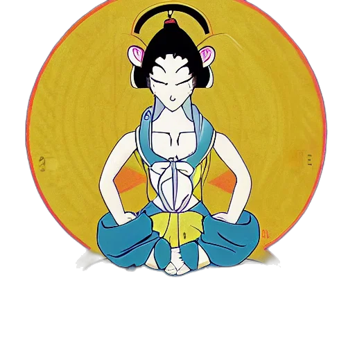 staff, anime, concept art, cartoon, pixel art, usagi, tsukino, praying transparent PNG cut-out