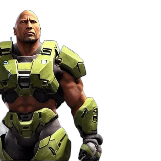 concept art, 3d render, comic book art, dwayne transparent PNG cut-out