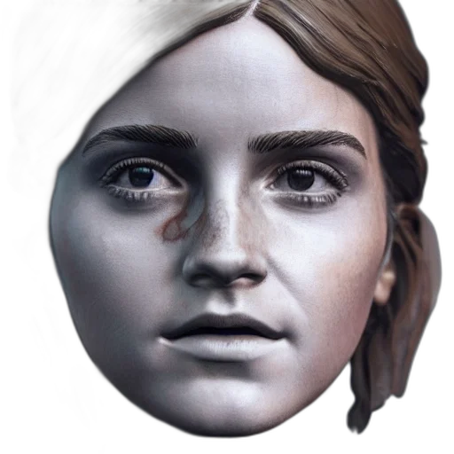 face, mask, crown, hat, photorealistic, concept art, 3d render, fantasy art transparent PNG cut-out