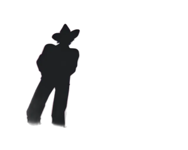 hat, staff, jacket, robot transparent PNG cut-out