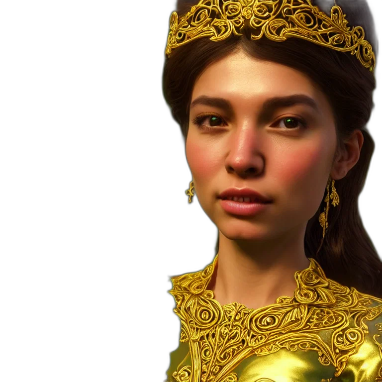 crown, jewelry, face, staff, fantasy art, photorealistic, 3d render, concept art transparent PNG cut-out