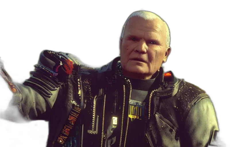 jacket, robot, cyberpunk, concept art transparent PNG cut-out
