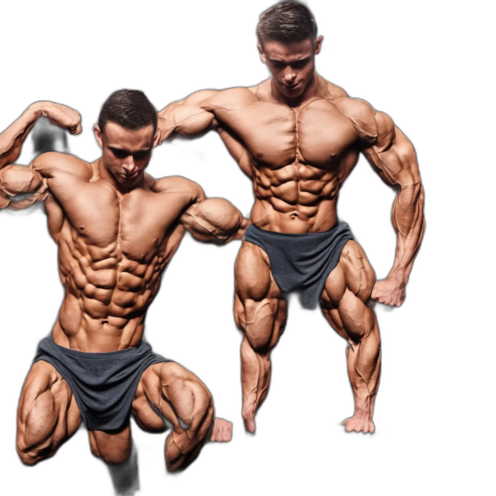 photorealistic, shredded, boy, gym transparent PNG cut-out
