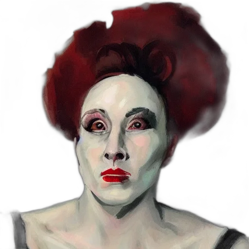 face, mask, creature, photorealistic, concept art, watercolor, oil painting, portrait transparent PNG cut-out