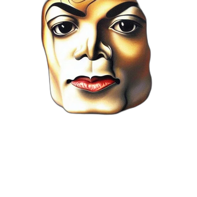 mask, face, crown, robot, photorealistic, 3d render, cartoon, oil painting transparent PNG cut-out