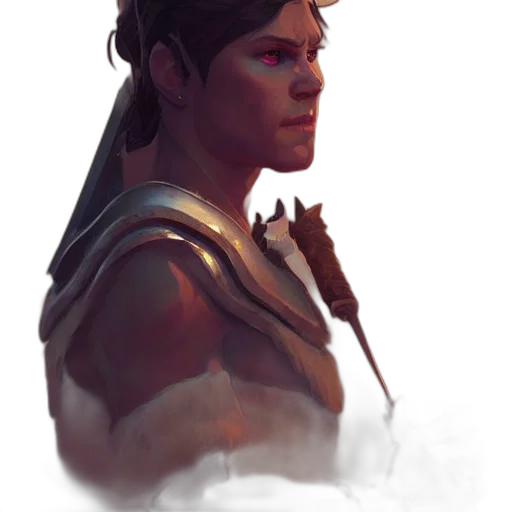 face, sword, staff, dragon transparent PNG cut-out