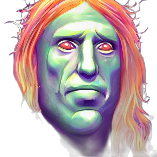 mask, face, creature, hair, photorealistic, concept art, watercolor, fantasy art transparent PNG cut-out