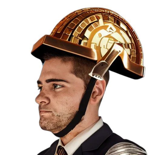 hat, staff, crown, face transparent PNG cut-out