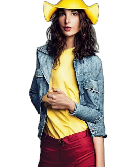 jacket, hat, photorealistic, neon transparent PNG cut-out