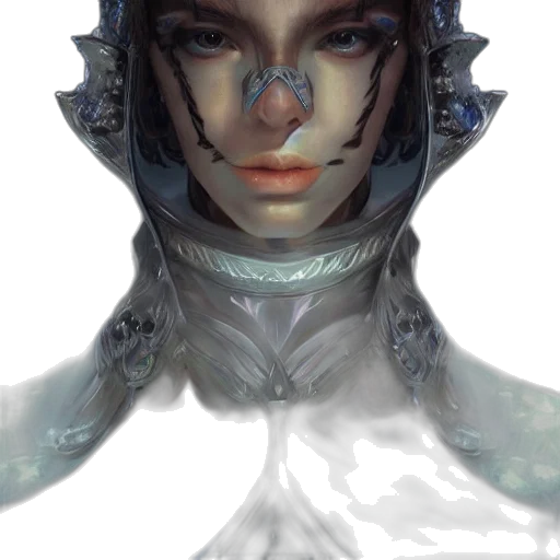face, robot, mask, crown transparent PNG cut-out