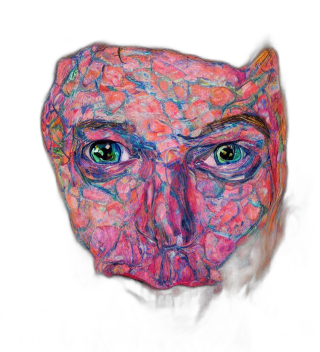 mask, face, robot, creature transparent PNG cut-out