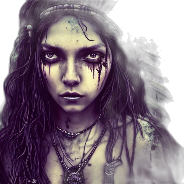 face, fantasy art, photorealistic, concept art, comic book art, dark, full, body transparent PNG cut-out