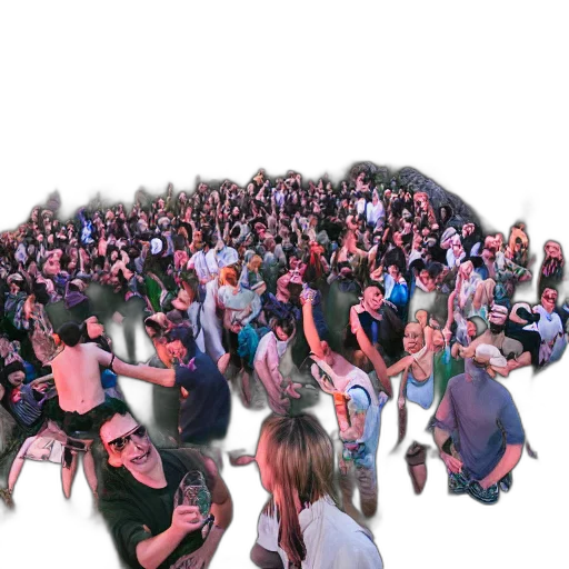 epic, party, people, edge, cliff, drinking, heineken, beer transparent PNG cut-out