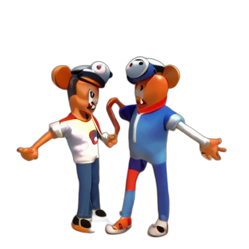staff, hat, 3d render, concept art transparent PNG cut-out