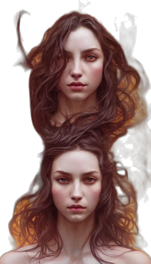 crown, face, hair, dragon transparent PNG cut-out
