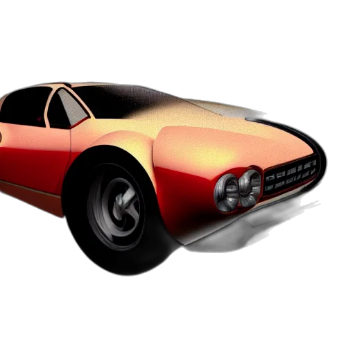 car, 3d render, concept art, photorealistic transparent PNG cut-out