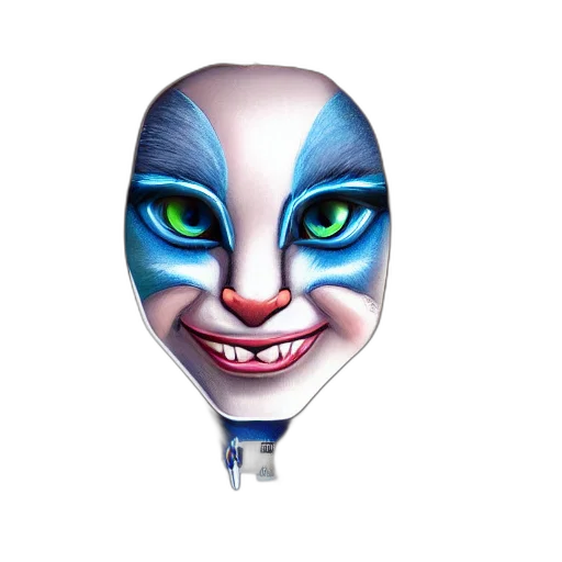 mask, face, robot, creature transparent PNG cut-out