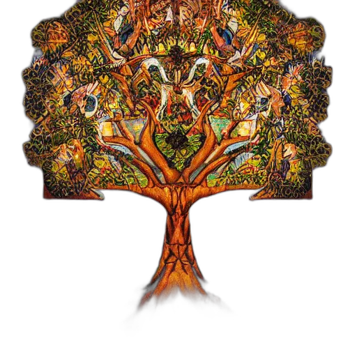 tree, crown, staff, jewelry transparent PNG cut-out