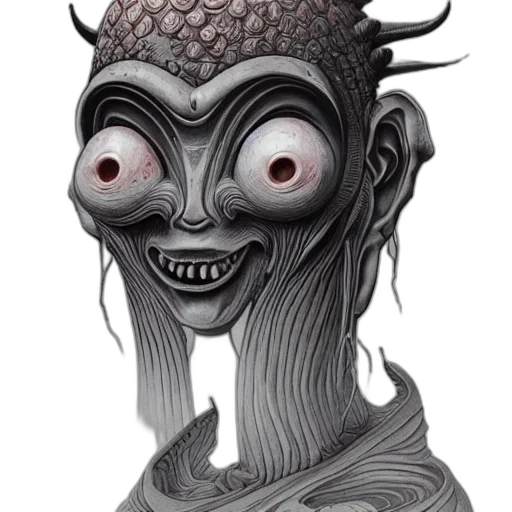 mask, creature, face, crown transparent PNG cut-out