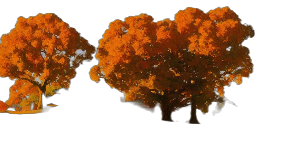tree, crown, hat, hair, photorealistic, 3d render, concept art, watercolor transparent PNG cut-out