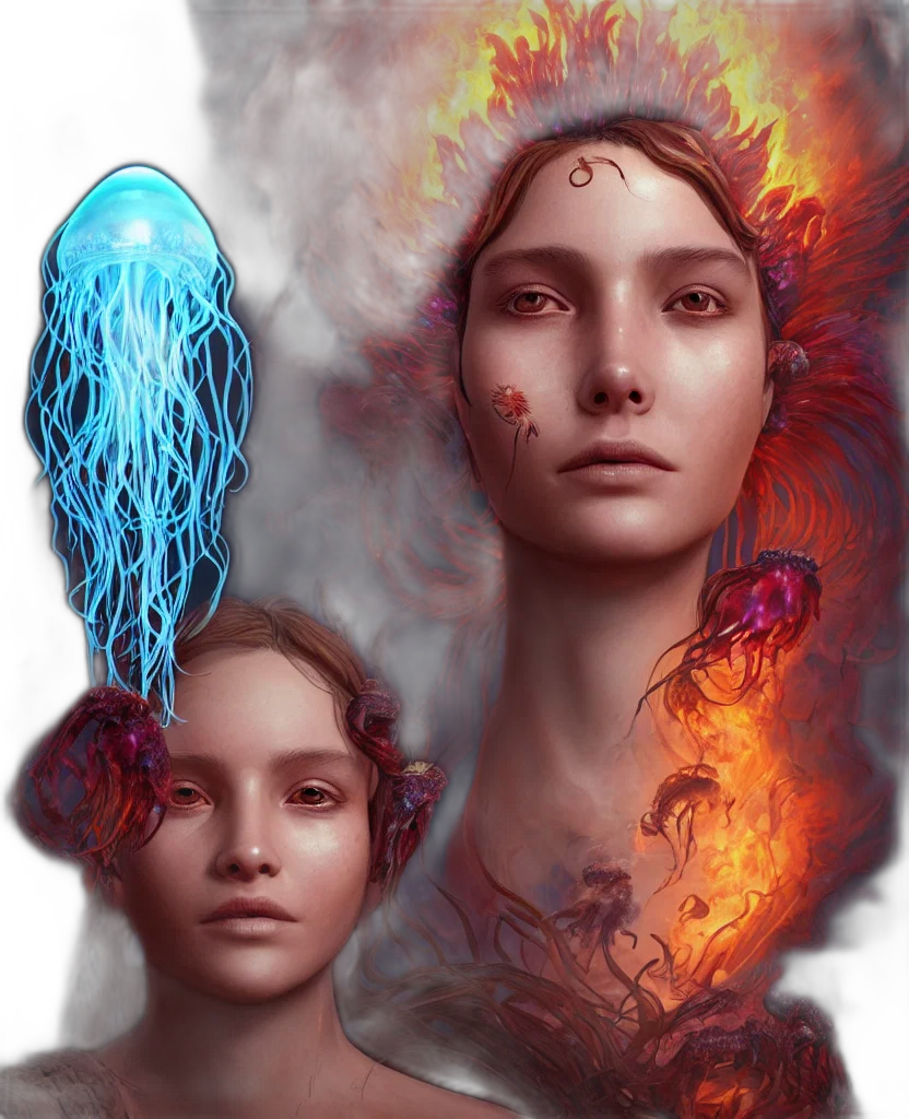 fantasy art, concept art, photorealistic, cyberpunk transparent PNG cut-out