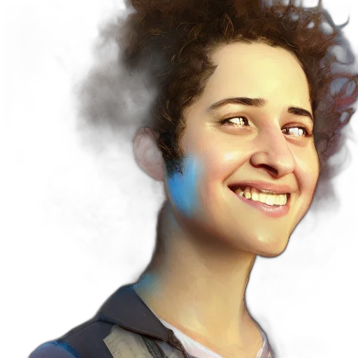face, hair, staff, robot, photorealistic, concept art, 3d render, fantasy art transparent PNG cut-out