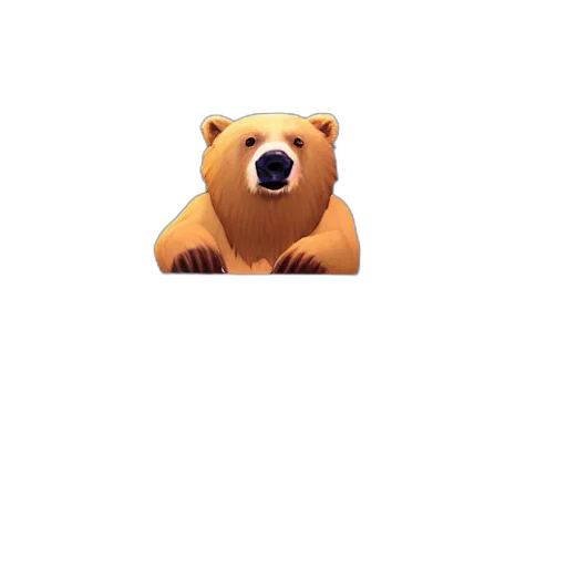 animal, creature, face, 3d render transparent PNG cut-out