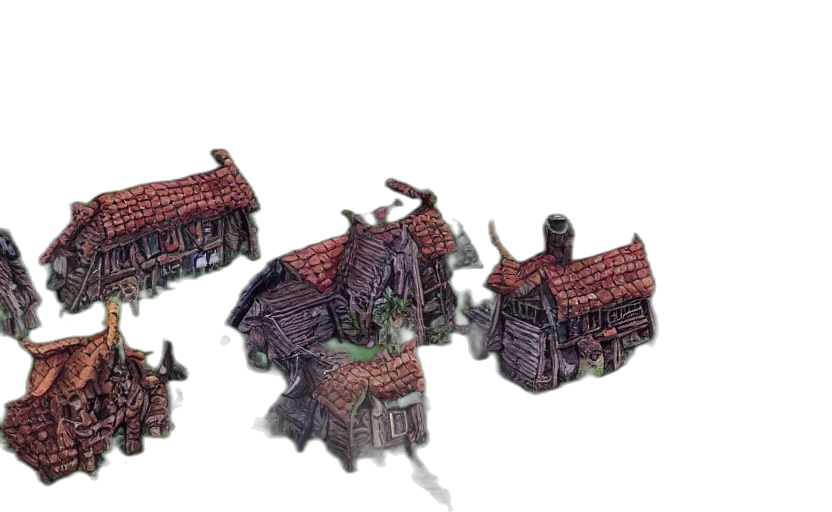building, concept art, 3d render, fantasy art transparent PNG cut-out