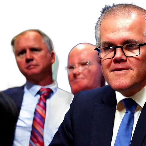 face, scott, morrison, smirking transparent PNG cut-out