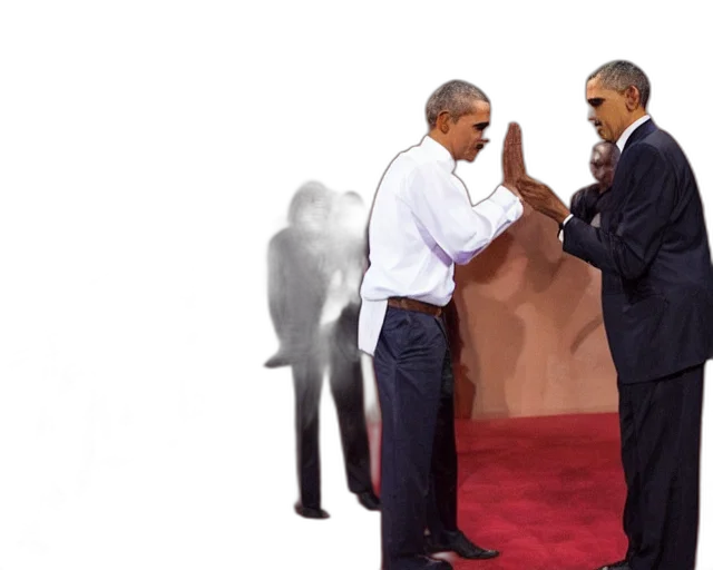 staff, 3d render, obama, pinmp transparent PNG cut-out
