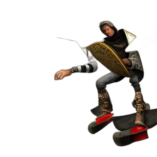 sword, weapon, robot, shoes, 3d render, concept art, fantasy art, tony transparent PNG cut-out