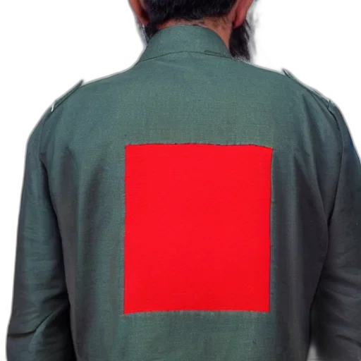 jacket, vaporwave, 3d render, red transparent PNG cut-out