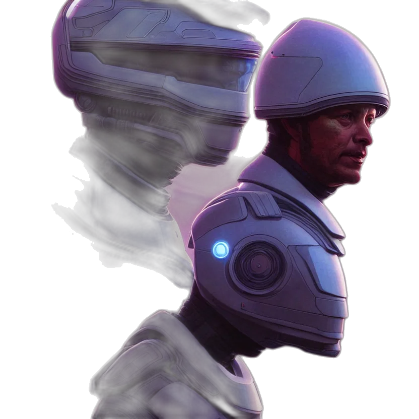 robot, face, mask, concept art transparent PNG cut-out