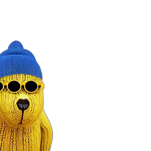 hat, mask, animal, 3d render transparent PNG cut-out