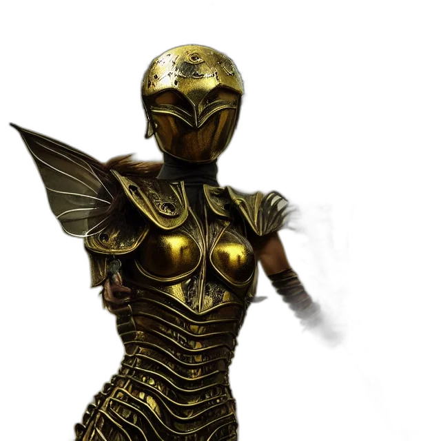 robot, jewelry, dress, mask, concept art, 3d render, fantasy art, comic book art transparent PNG cut-out
