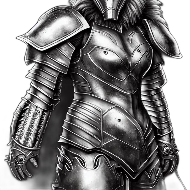 sword, fantasy art, concept art, comic book art, pencil sketch, monochrome, warrior, metal transparent PNG cut-out