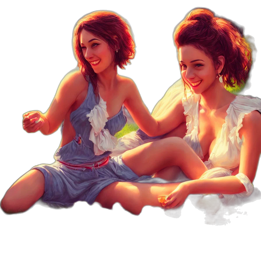 dress, concept art, photorealistic, oil painting transparent PNG cut-out