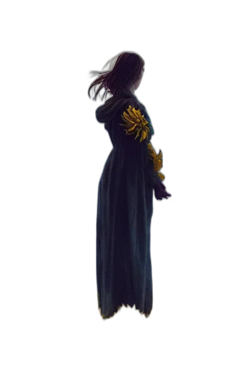 dress, staff, jacket, crown, concept art, 3d render, fantasy art, pixel art transparent PNG cut-out