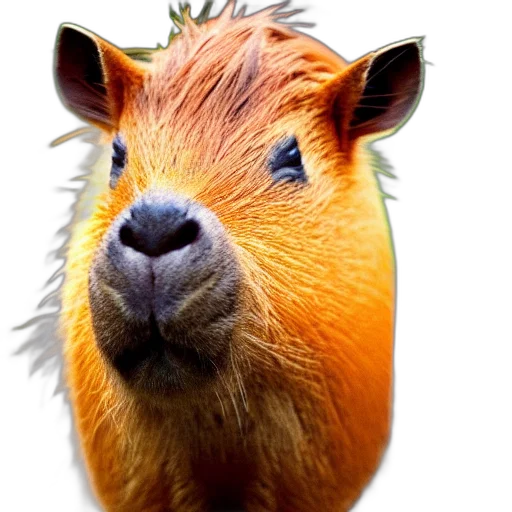 animal, face, creature, hair transparent PNG cut-out