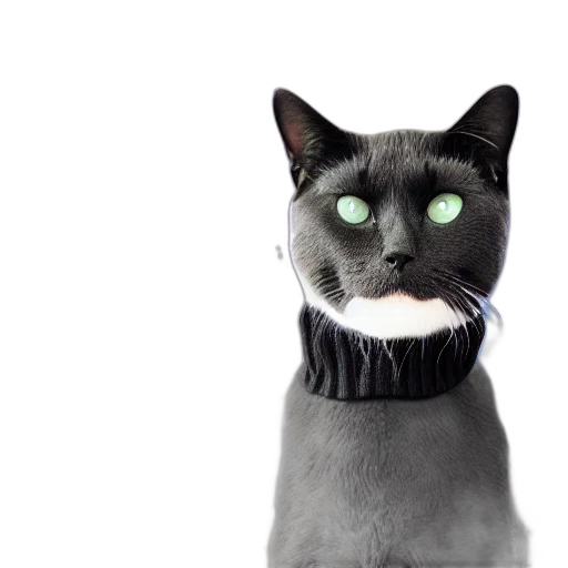 staff, animal, jewelry, 3d render, photorealistic, bust, portrait, cat transparent PNG cut-out