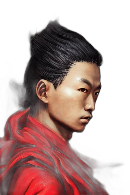 face, dragon, staff, hair, photorealistic, comic book art, fantasy art, concept art transparent PNG cut-out