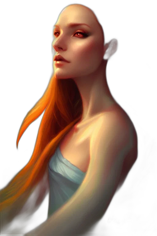 face, dress, crown, hair transparent PNG cut-out