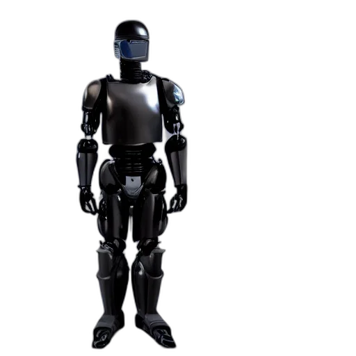 robot, 3d render, concept art, cyberpunk transparent PNG cut-out
